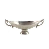 22" Silver Traditional Decorative Bowl