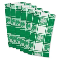 DII® Shamrock Woven Check Napkins, 6ct.