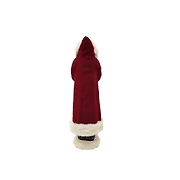 Santa in Cranberry Faux Fur Coat by Ashland