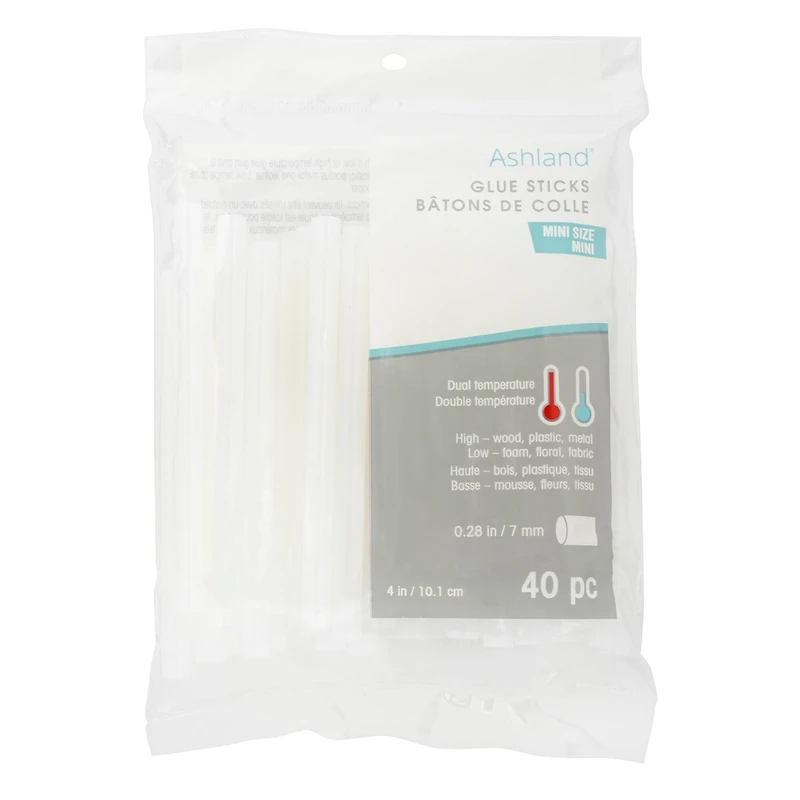 22 Packs: 40 ct. (880 total) Mini Dual Temperature Glue Sticks by Ashland®