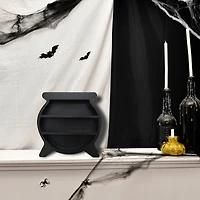 9" Black Cauldron Wall Shelf by Ashland®