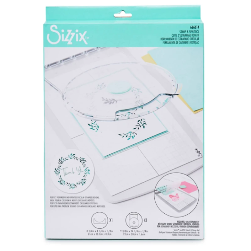 Sizzix® Stamp & Spin Tool Stencil Accessory