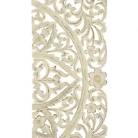 48" Beige Traditional Wood Wall Decor Set