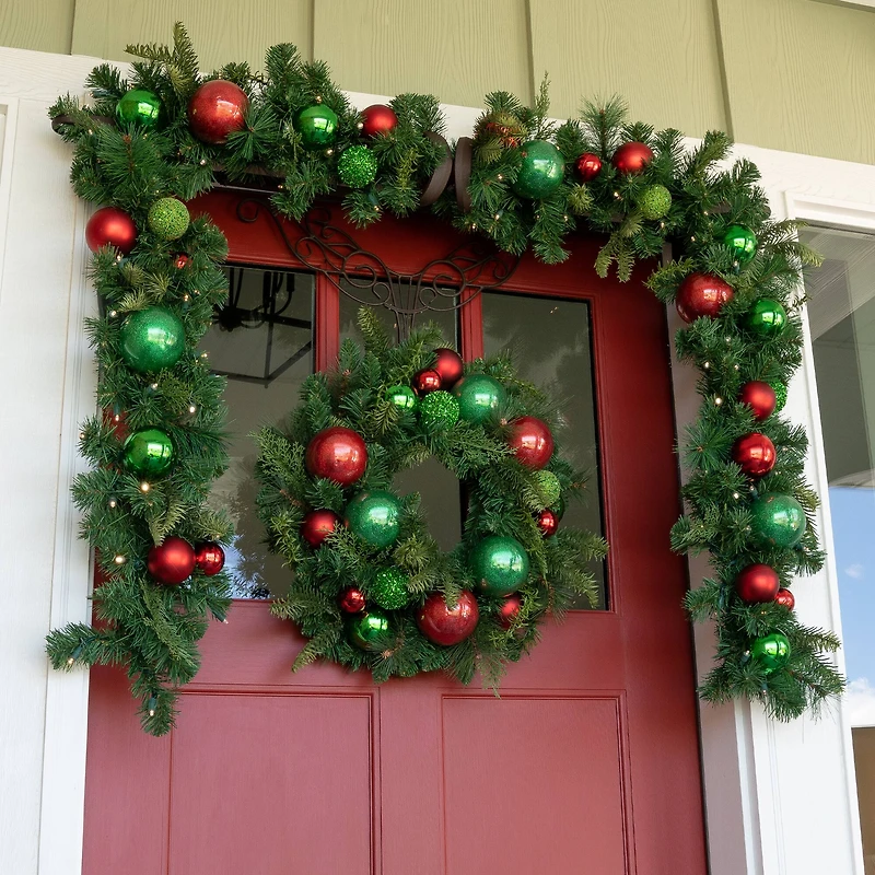 Village Lighting 24" Christmas Cheer Wreath