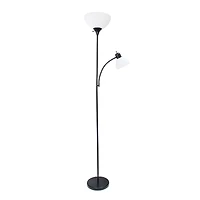 Creekwood Home Essentix 71.5" 2 Light Metal Floor Lamp