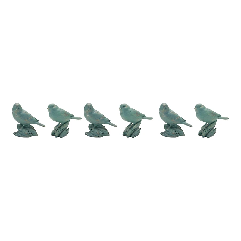 5" Perched Bird Figurines Set