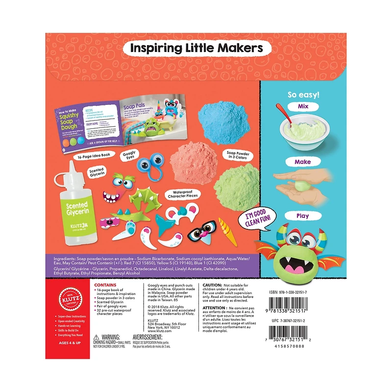 Klutz Jr. My Squishy Soap Dough