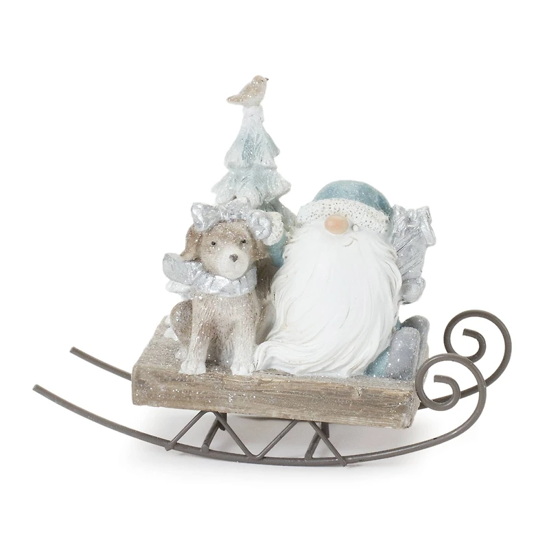 Gnome on Sled Figurine Set
