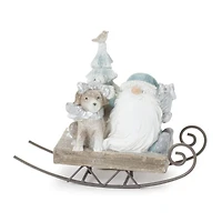 Gnome on Sled Figurine Set