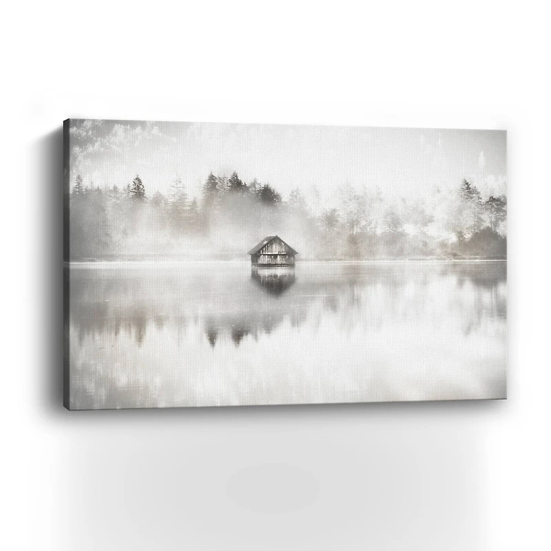 Taupe Serene Canvas Giclee