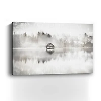Taupe Serene Canvas Giclee