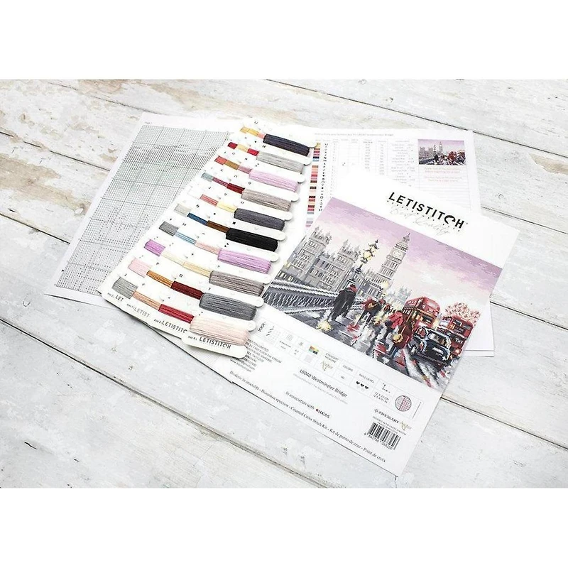 LetiStitch Westminster Bridge Counted Cross Stitch Kit
