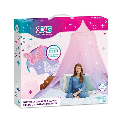 Make It Real 3C4G® Butterfly Ombre Bed Canopy