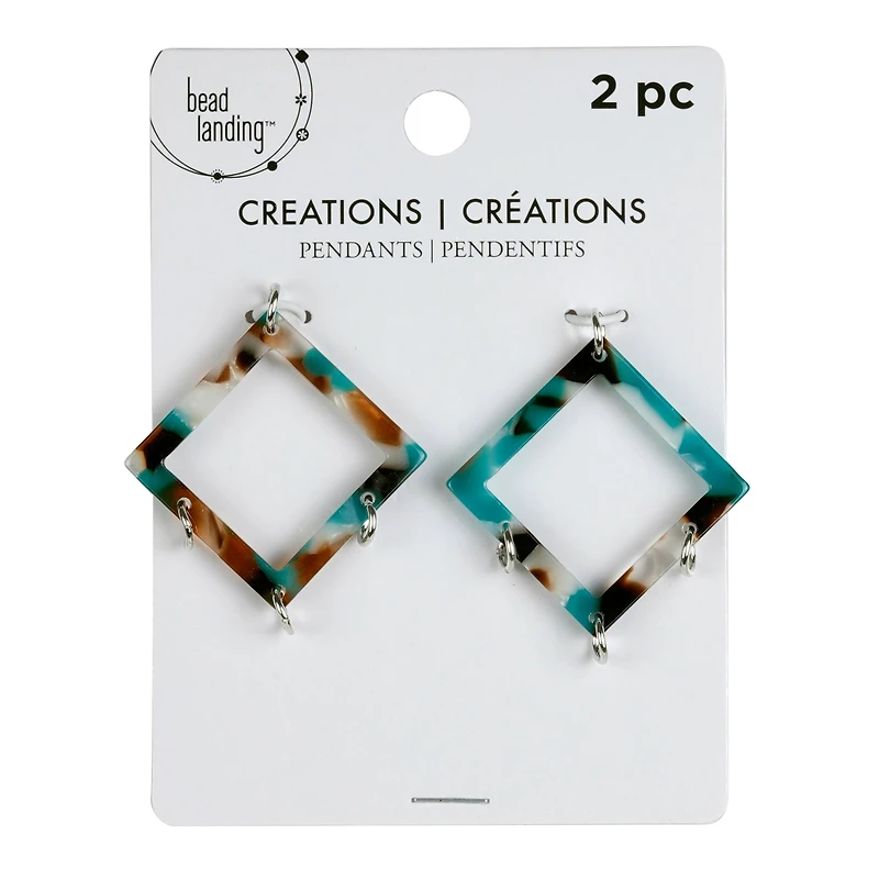 Creations Square Pendants by Bead Landing™