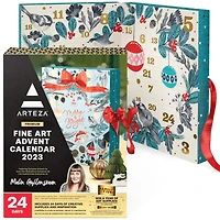 Arteza® 24 Day Merry & Bright Fine Art Christmas 2023 Advent Calendar