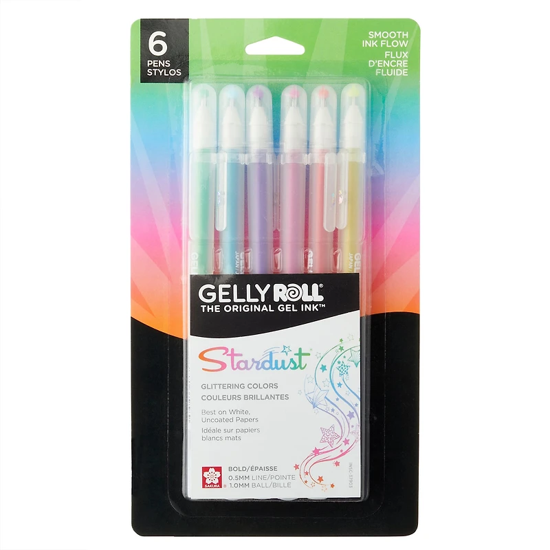 6 Packs: 6 ct. (36 total) Gelly Roll® Stardust® Galaxy Glitter Gel Pen Set
