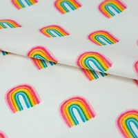 SINGER Rainbow Day Print Fat Quarter Ringspun Cotton Fabric