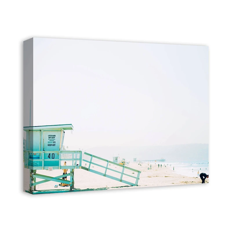 Beach Tower 20" x 16" Canvas Wall Art