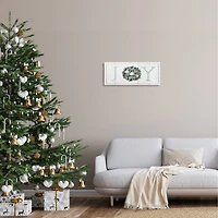 Stupell Industries Joy Holiday Seashell Wreath Canvas Wall Art