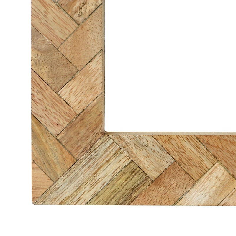 5" x 7" Natural Herringbone Wood Tabletop Frame, Atelier by Studio Décor®