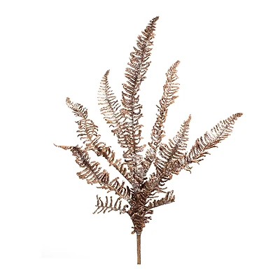 Brown Icy Fern Sprays, 6ct.