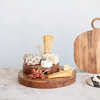 Hello Honey® 15.5" Natural Acacia Wood Kitchen Pedestal