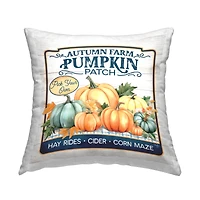 Stupell Industries Autumn Farm Pumpkin Patch Decorative Printed Throw Pillow