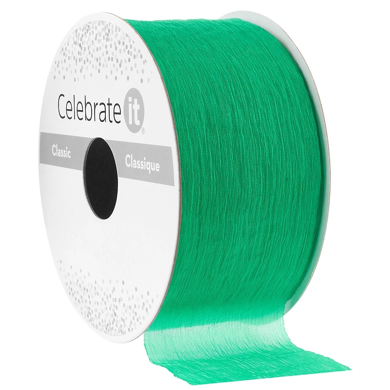 1.5" x 3yd. Crinkle Sheer Cut Edge Ribbon by Celebrate It