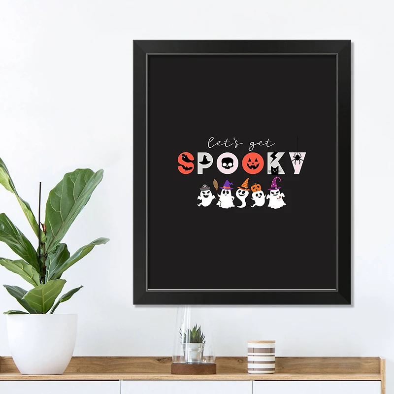 Get Spooky Black Framed Print Wall Art