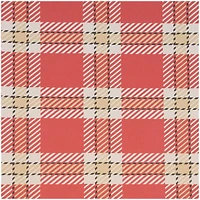 JAM Paper Red Plaid Kraft Gift Wrap