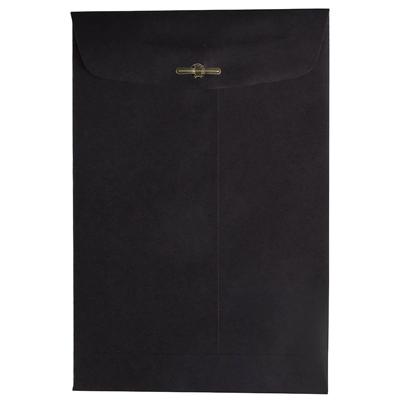 JAM Paper 6" x 9" Smooth Black Open End Catalog Envelopes, 25ct.