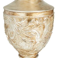 Gold Polystone Traditional Vase, 7" x 7" x 7"