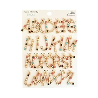 Blue Moon Studio™ Gold-Colored Alphabet Stone Charm Set
