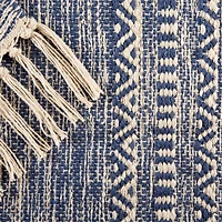 DII® French Blue Textured Dobby Hand-Loomed Rug, 2ft. x 3ft.