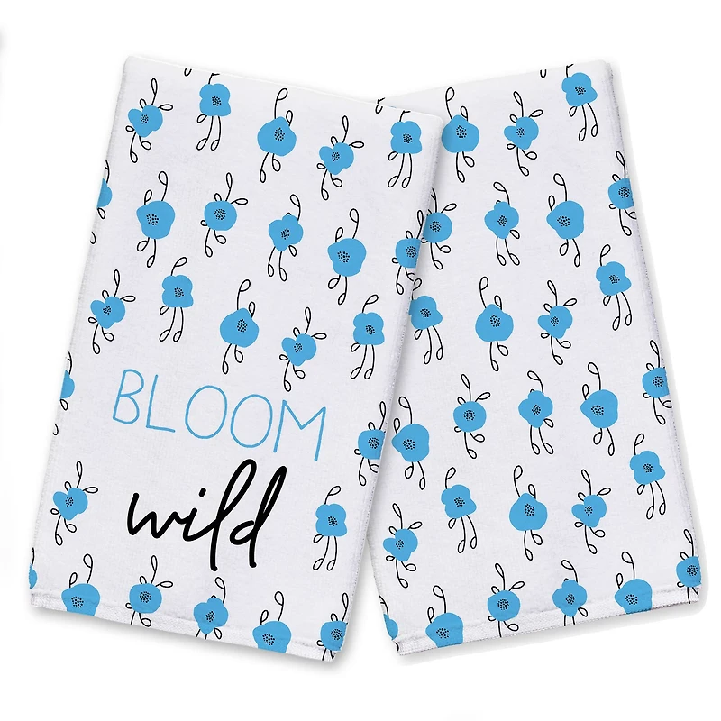 Bloom Wild 16" x 25" Tea Towel - Set of 2