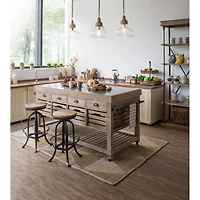 Hello Honey® 15" Glass & Mango Wood Pendant Light