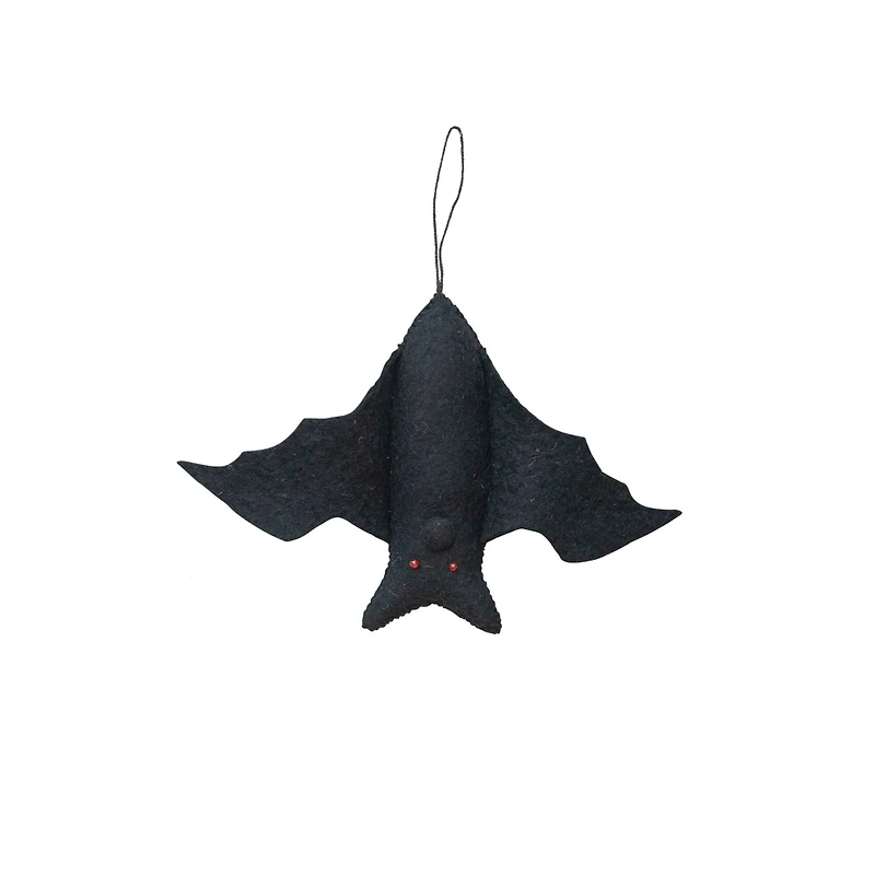 Hello Honey® Black Wool Felt Bat Ornament
