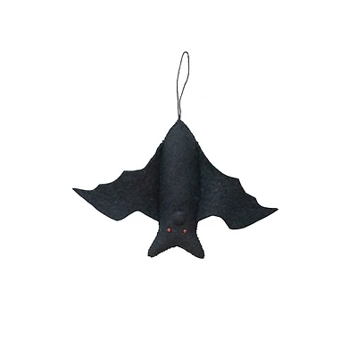 Hello Honey® Black Wool Felt Bat Ornament