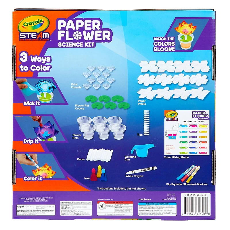 Crayola® STEAM Paper Flower Science Kit
