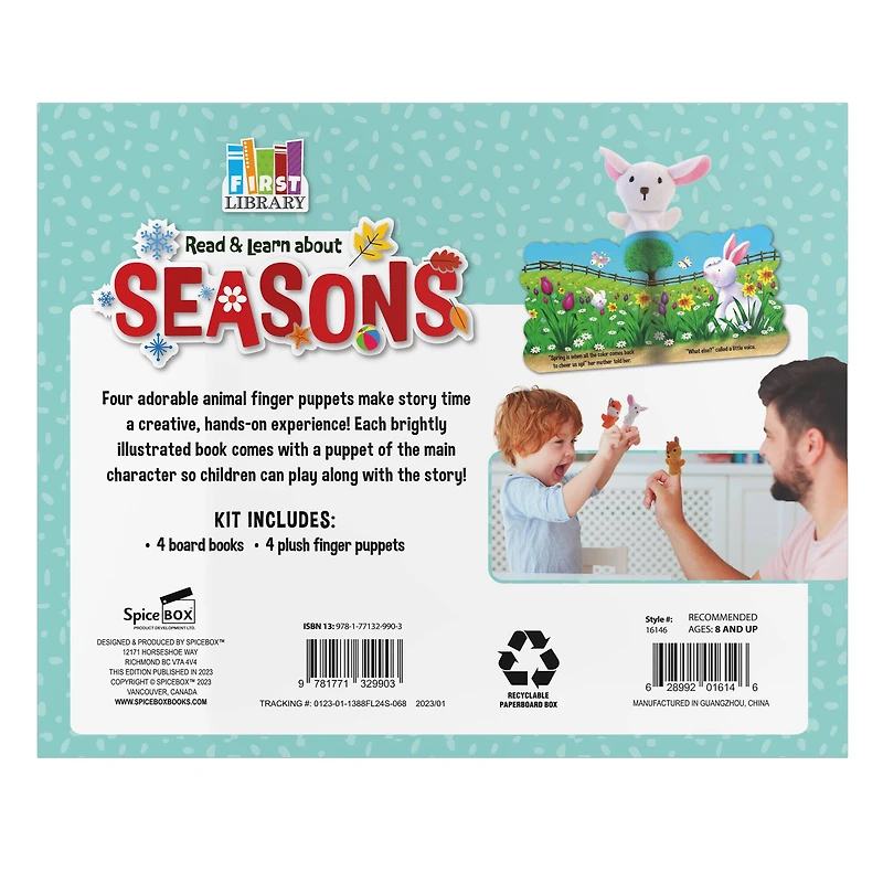 SpiceBox First Library Four Seasons Die-Cut Board Book Set