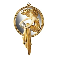 Design Toscano 11.5" Lady of the Lake Art Deco Wall Mirror