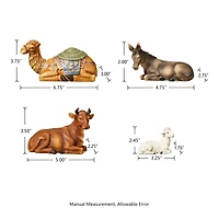 Glitzhome® 10" Nativity Figurine Set