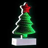 LED 3D Christmas Tree Infinity Mirror - 8"