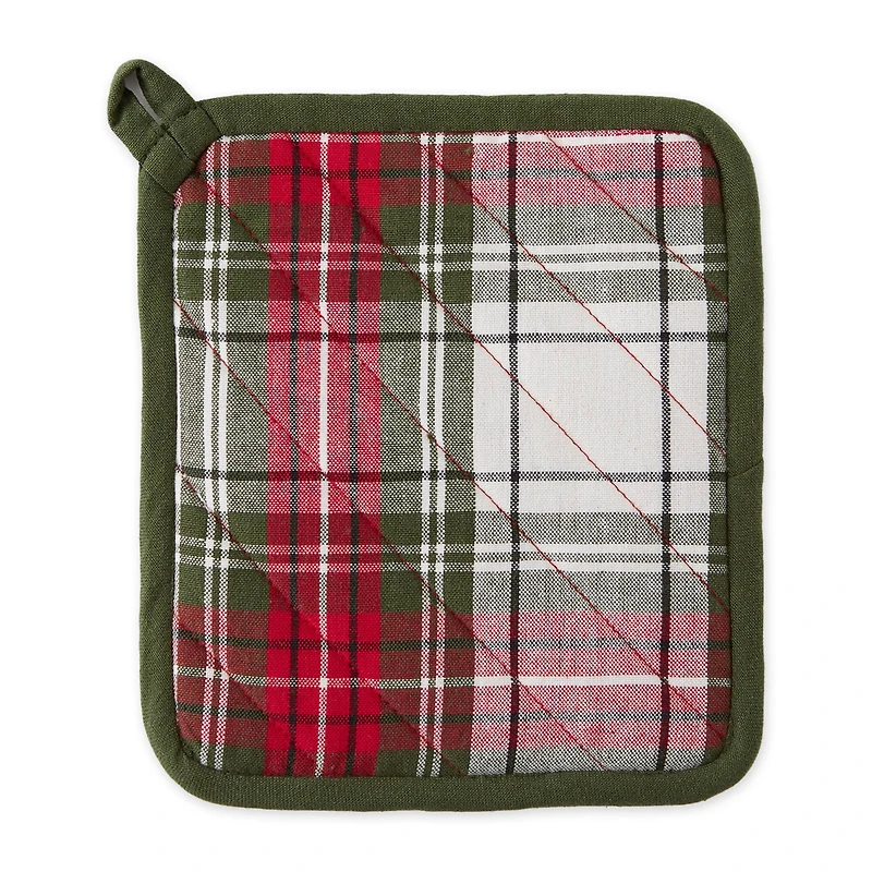 DII® Christmas Plaid Oven Mitt & Potholder Set