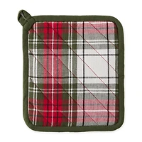 DII® Christmas Plaid Oven Mitt & Potholder Set
