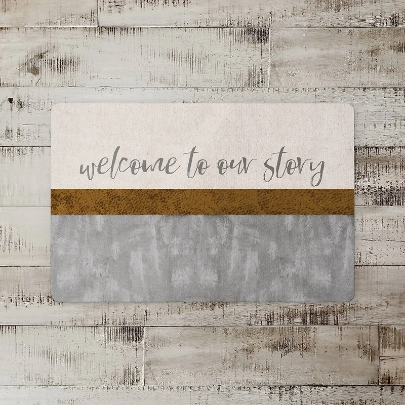 Welcome to Our Story Floor Mat