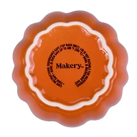 4.75" Orange Ceramic Pumpkin Cocotte by Makery™