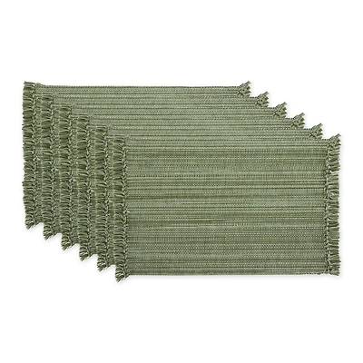 DII® Variegated Fringe Cotton Placemats