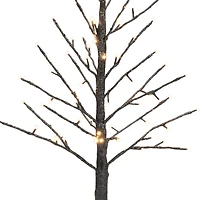 3ft. Glittery Black LED Glittered Twig Tree