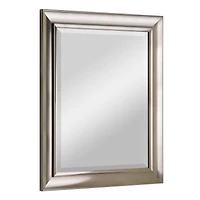 Head West Brushed Nickel Framed Wall Mirror - 35" x 29"